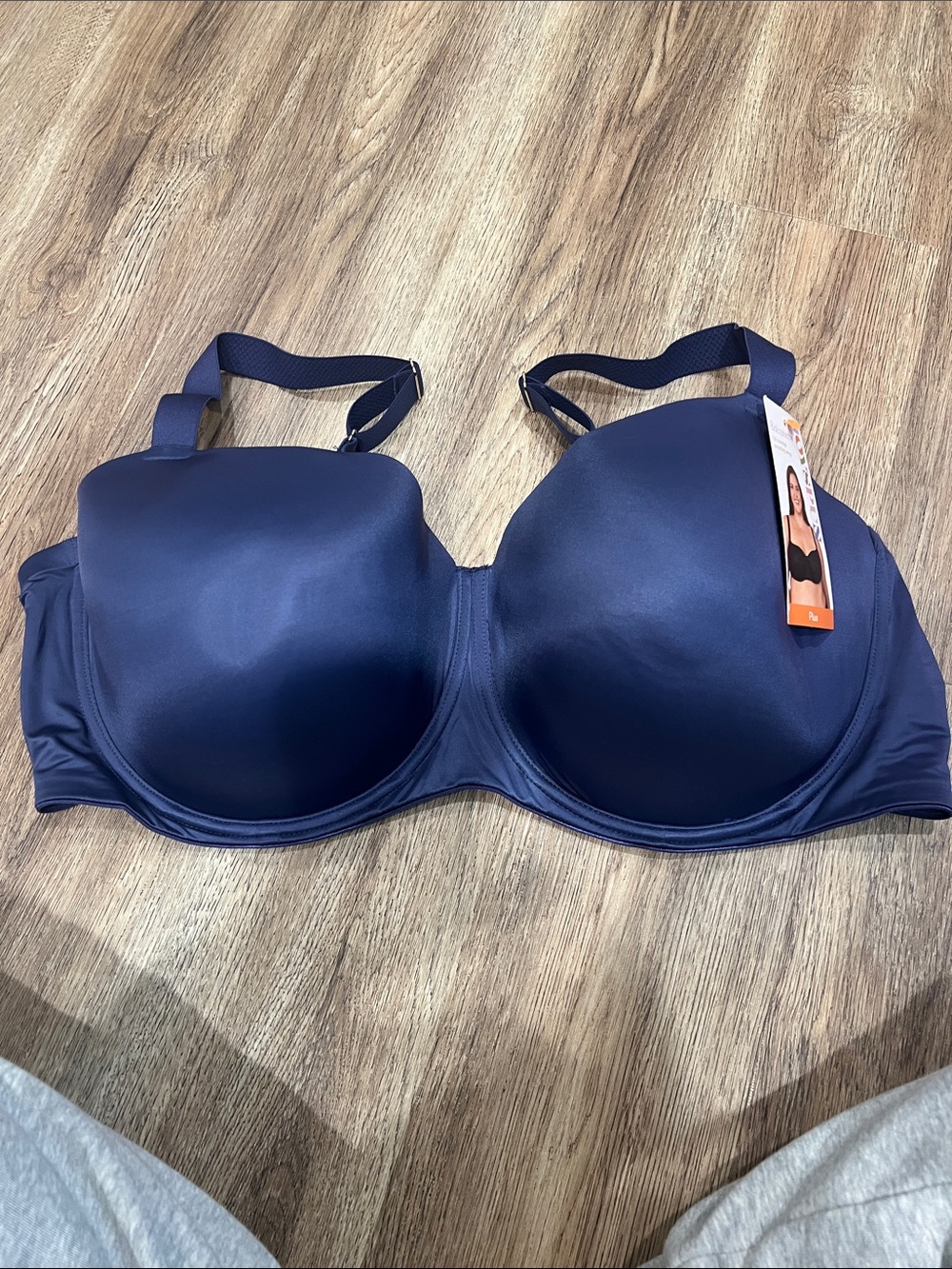 Navy Seamless T-Shirt Bra - Unbranded